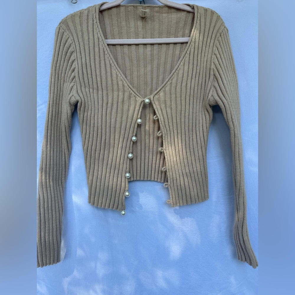 Hey Babe Ribbed Knit Sweater